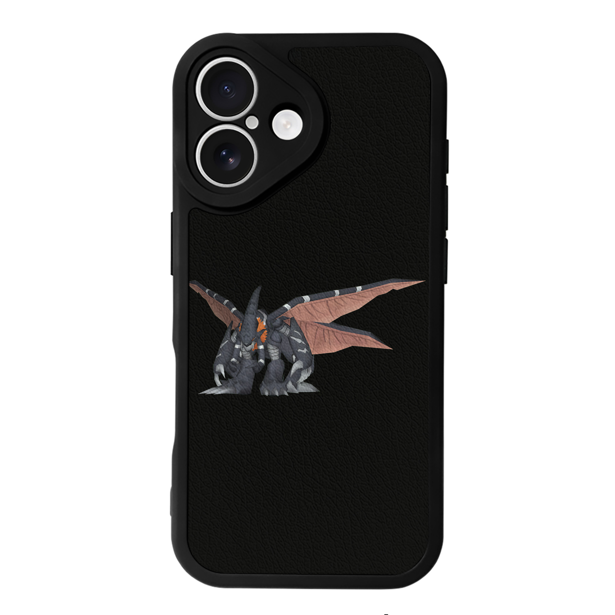 （画像用） Digimon デジタルモンスター/デジモン 【iPhone 16シリーズ対応】シリコンスマホケース（レザー調） 材質：シリコン